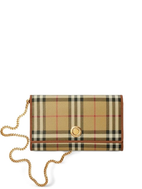 Burberry check-pattern chain shoulder bag - Neutrals - zdjęcie produktu nr 1