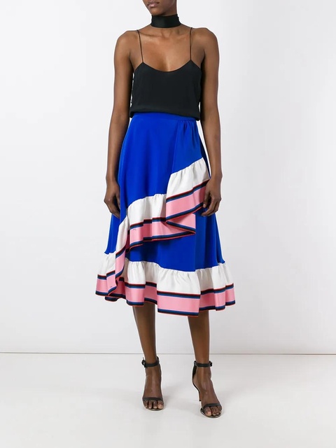 PUCCI ruffled detail A-line skirt - Blue - zdjęcie produktu nr 2