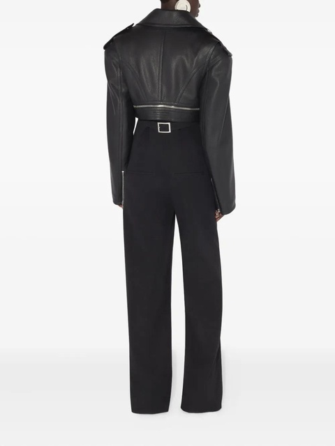 Jean Paul Gaultier Perfecto cropped leather jacket - Black - zdjęcie produktu nr 2