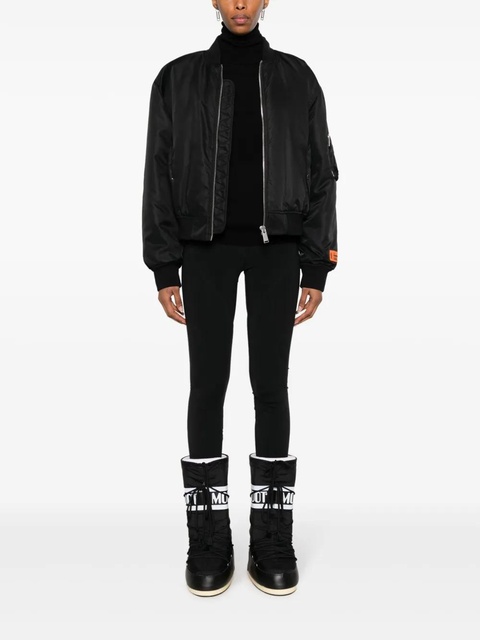 Moncler Grenoble logo-appliqué roll-neck jumper - Black - zdjęcie produktu nr 1