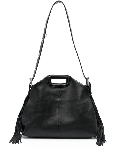 Maje Miss M leather shoulder bag - Black - zdjęcie produktu nr 1