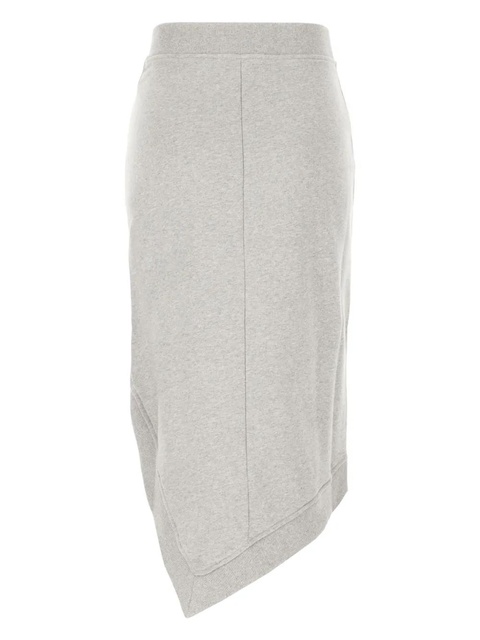 The Attico mélange-effect midi skirt - Grey - zdjęcie produktu nr 2