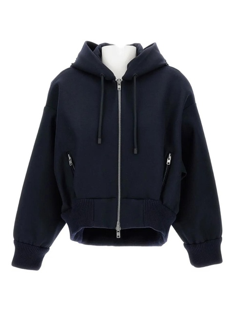 Simone Rocha zipper closure hoodie - Blue - zdjęcie produktu nr 2