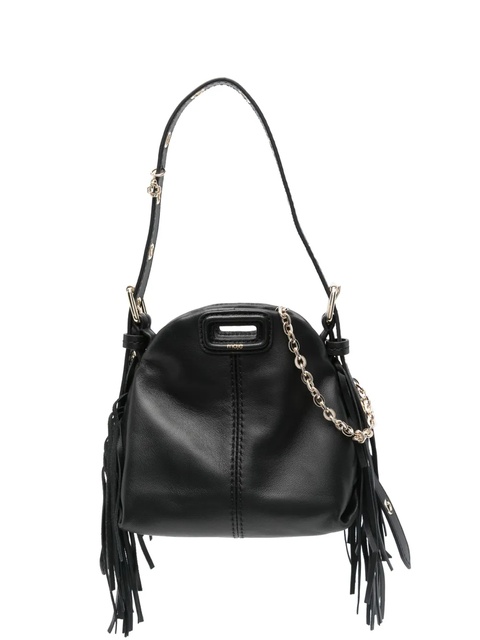 Maje Miss M leather micro bag - Black - zdjęcie produktu nr 1
