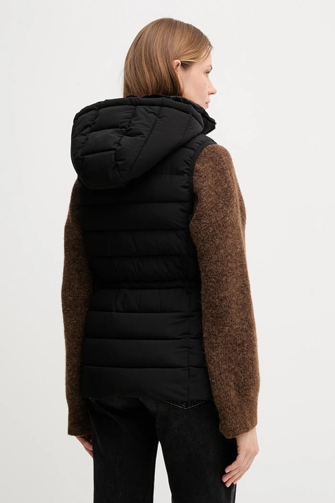 Dkny bezrękawnik kolor czarny zimowy DLEMPS56 - zdjęcie produktu nr 2