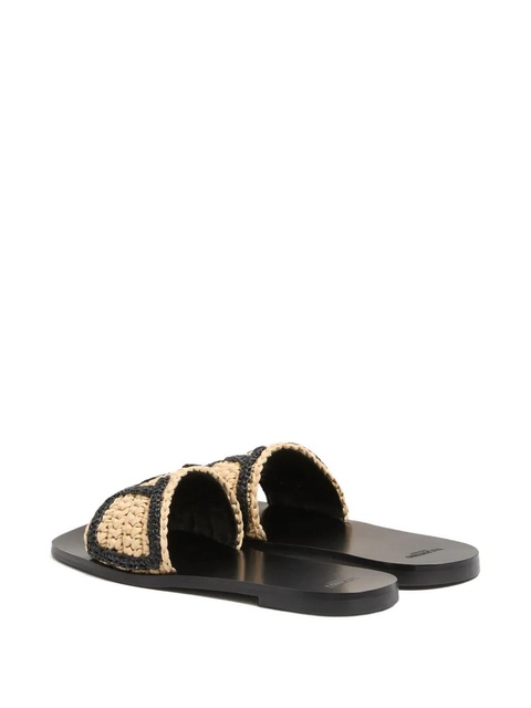 Valentino Garavani Viva Superstar embroidered sandals - Neutrals - zdjęcie produktu nr 2