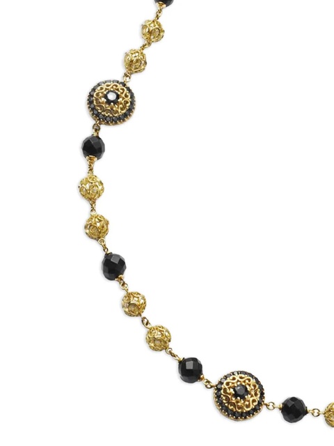 Dolce & Gabbana 18K yellow gold Siciliy jade and sapphire necklace - zdjęcie produktu nr 2