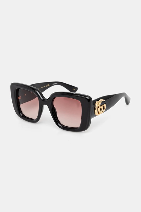 Gucci okulary przeciwsłoneczne damskie kolor czarny GG1975S - zdjęcie produktu nr 2
