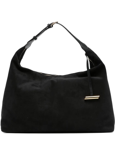 Liffner suede bucket bag - Black - zdjęcie produktu nr 2