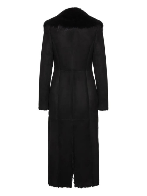 Magda Butrym fur-trim coat - Black - zdjęcie produktu nr 2