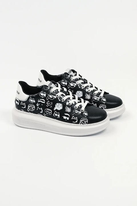 Karl Lagerfeld sneakersy skórzane KAPRI damskie kolor czarny KL62512T - zdjęcie produktu nr 2