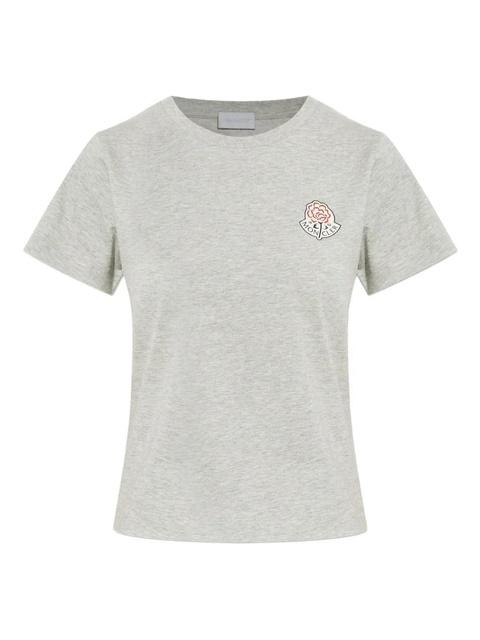Moncler logo-detail T-shirt - Grey - zdjęcie produktu nr 1