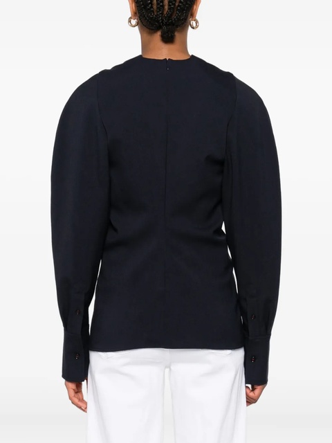 Victoria Beckham long-sleeved blouse - Blue - zdjęcie produktu nr 1