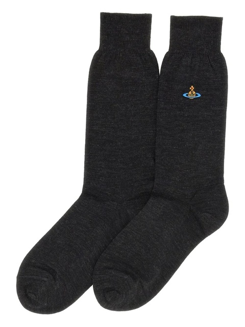 Vivienne Westwood Orb-logo socks - Grey - zdjęcie produktu nr 2