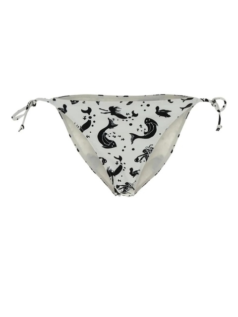 Prada tie-side printed bikini bottom - White - zdjęcie produktu nr 2