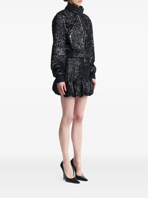 16Arlington Cosima sequin embellished bomber jacket - Black - zdjęcie produktu nr 2