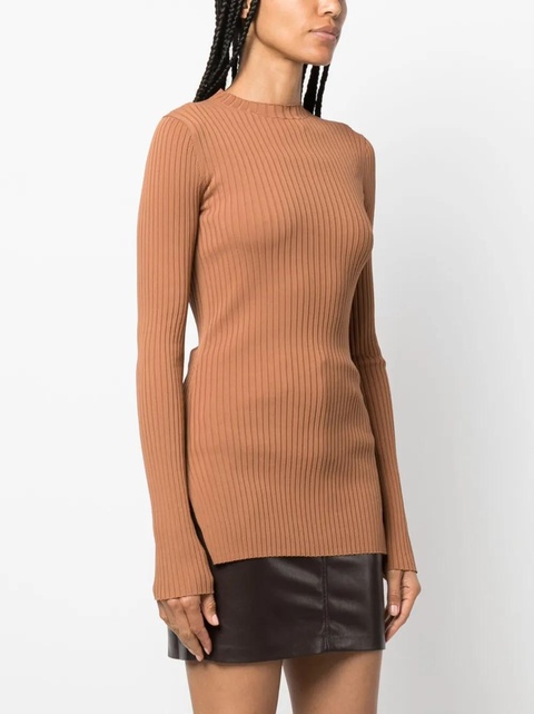Nanushka Bardia ribbed knitted top - Brown - zdjęcie produktu nr 2