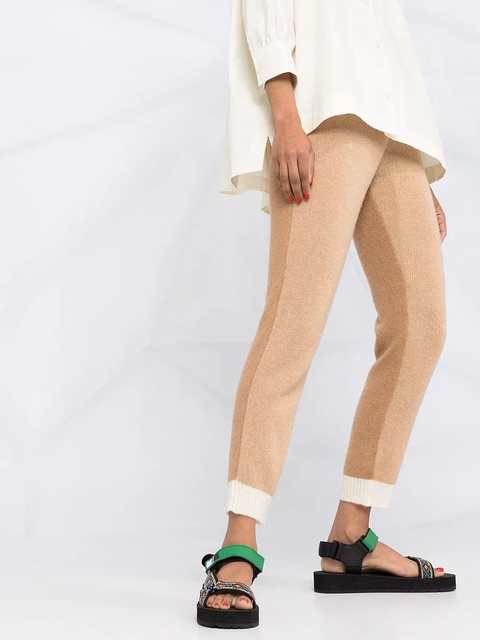 Marni ribbed-knit cashmere trousers - Neutrals - zdjęcie produktu nr 2