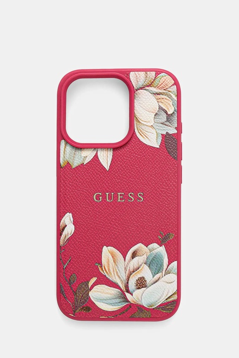 Guess etui na telefon iPhone 16 Pro kolor różowy GUHMP16LPGNMPLMF - zdjęcie produktu nr 1