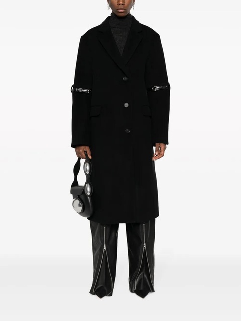 Coperni buckle-detail single-breasted coat - Black - zdjęcie produktu nr 2