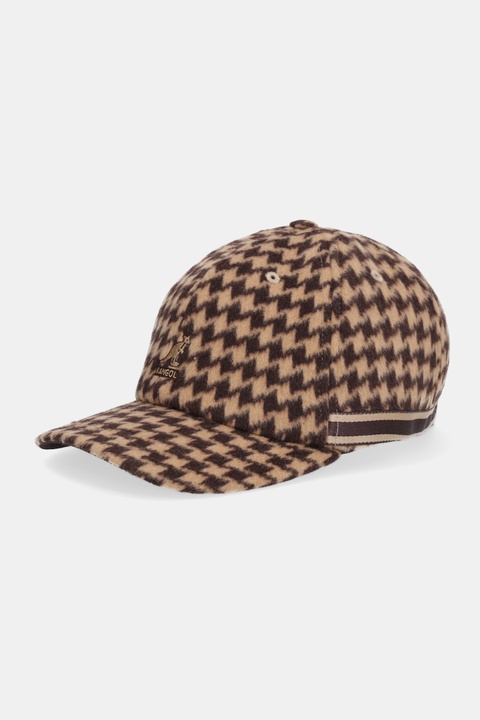 Kangol czapka z daszkiem BLOCK ZIG kolor brązowy K5471.BR204 - zdjęcie produktu nr 1
