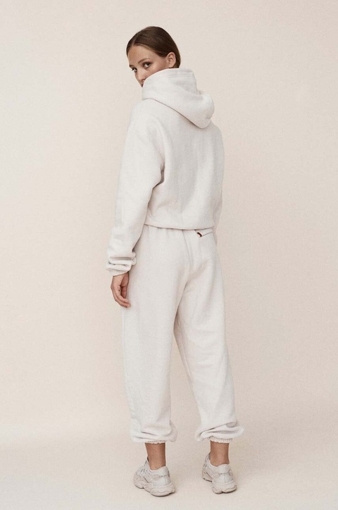 MUUV. bluza bawełniana SMOOTH COTTON damska kolor beżowy gładka - zdjęcie produktu nr 2