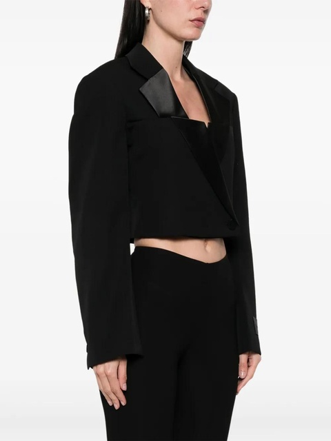 Alexander Wang double-breasted cropped blazer - Black - zdjęcie produktu nr 2