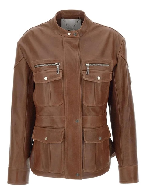 Rabanne multi-pocket leather jacket - Brown - zdjęcie produktu nr 1