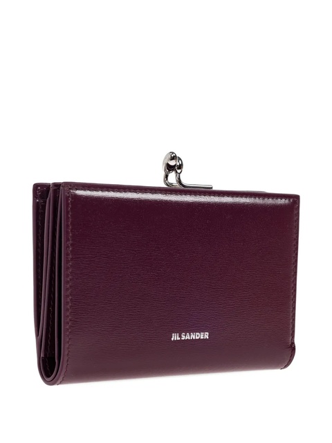 Jil Sander clasp-fastening leather wallet - Purple - zdjęcie produktu nr 1