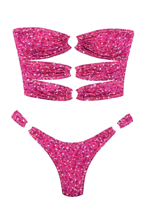 Reina Olga Cage ring-detail bikini - Pink - zdjęcie produktu nr 1