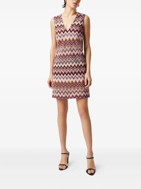 Missoni zigzag-pattern mini dress - Pink - zdjęcie produktu nr 2