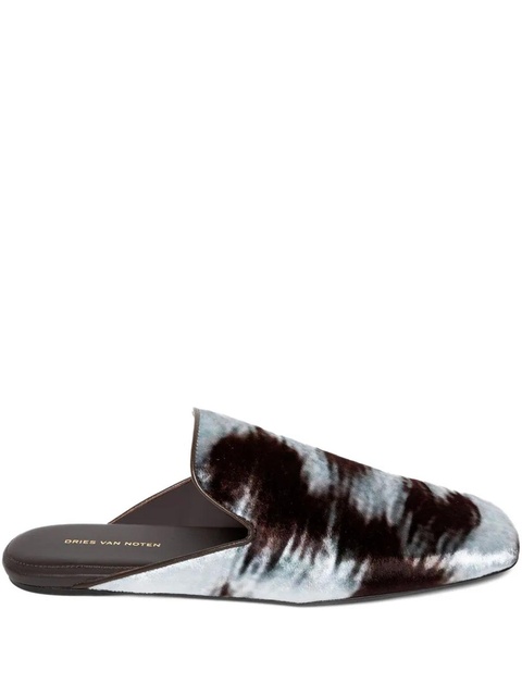 DRIES VAN NOTEN printed mules - Brown - zdjęcie produktu nr 1