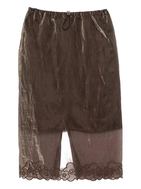 Cecilie Bahnsen bria skirt - Brown - zdjęcie produktu nr 2