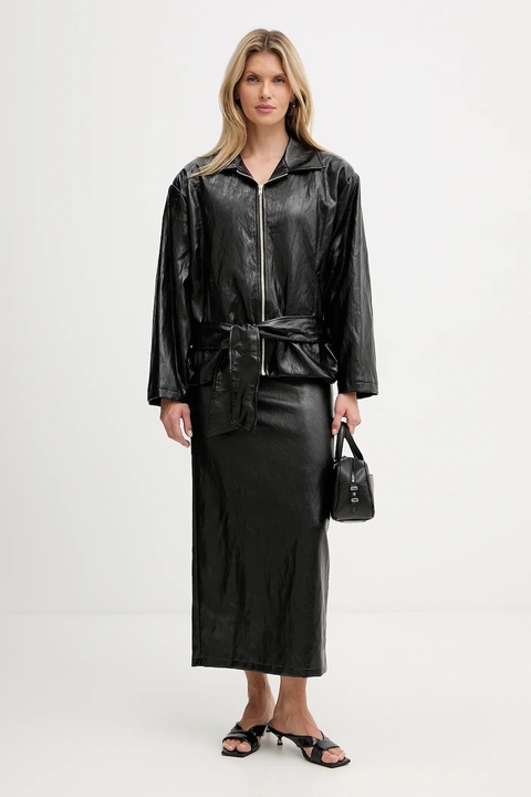 Haveone spódnica kolor czarny maxi prosta GMA-P028 - zdjęcie produktu nr 2