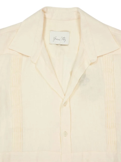 Johanna Ortiz pleated-panel short-sleeve shirt - Neutrals - zdjęcie produktu nr 2