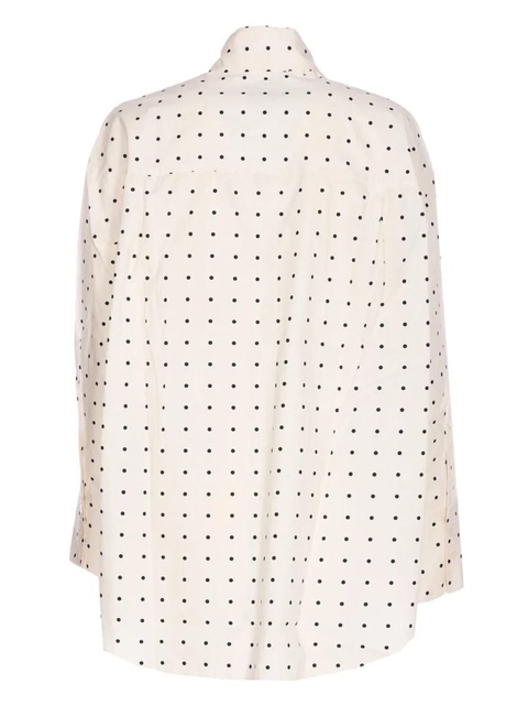 Essentiel Antwerp polka-dot bow-fastening blouse - White - zdjęcie produktu nr 1