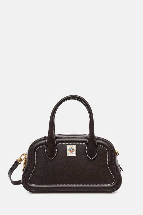 Bally torebka skórzana kolor brązowy WAS02L - zdjęcie produktu nr 1