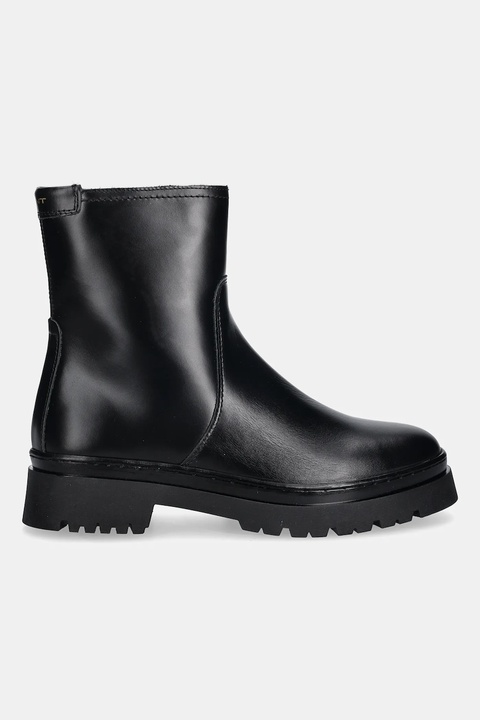 Gant botki skórzane Aligrey damskie kolor czarny na płaskim obcasie 31541155 - zdjęcie produktu nr 1