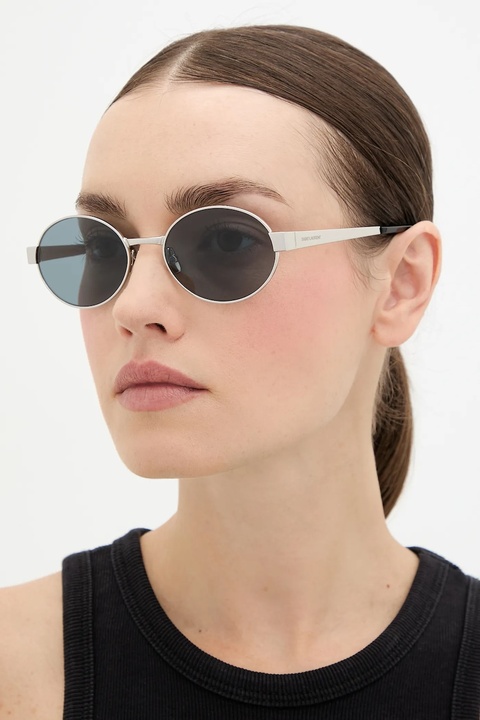 Saint Laurent okulary przeciwsłoneczne damskie kolor srebrny SL 692 - zdjęcie produktu nr 1