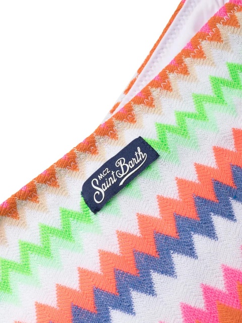 MC2 Saint Barth zigzag-print bikini set - Orange - zdjęcie produktu nr 2