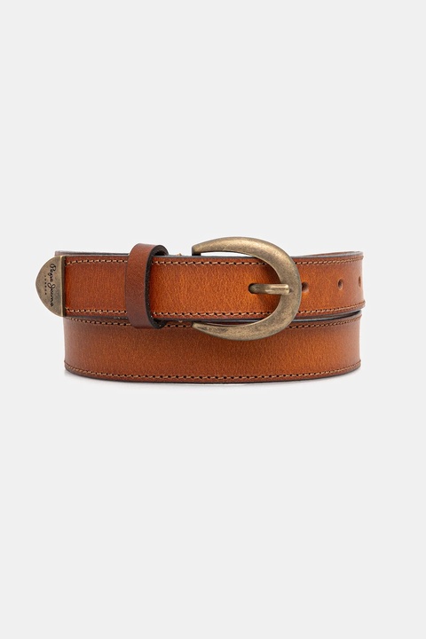 Pepe Jeans pasek skórzany damski kolor brązowy PL020879 - zdjęcie produktu nr 1