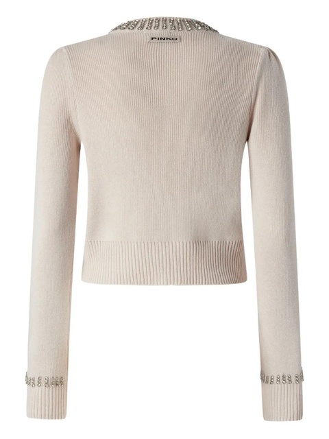 PINKO embellished-cuff cardigan - Neutrals - zdjęcie produktu nr 2