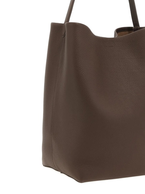 The Row N/S Park grain-leather shoulder bag - Brown - zdjęcie produktu nr 2
