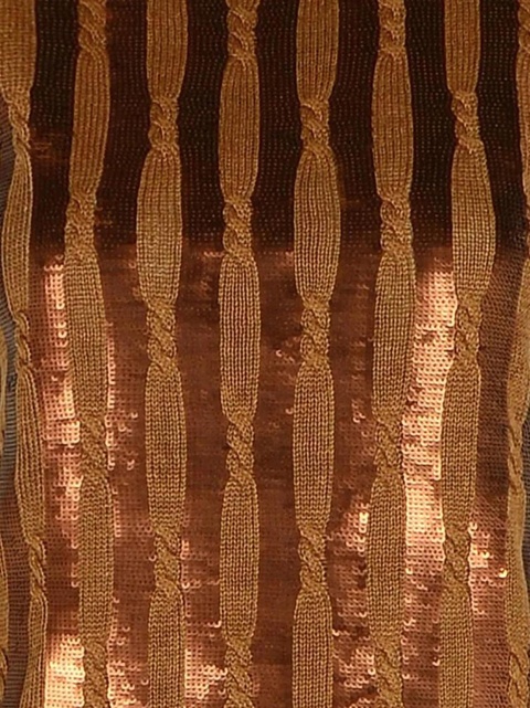 Max Mara sequin-embellishment cable-knit top - Brown - zdjęcie produktu nr 2