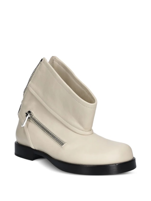 JW Anderson 30mm zip-detail boots - Neutrals - zdjęcie produktu nr 1