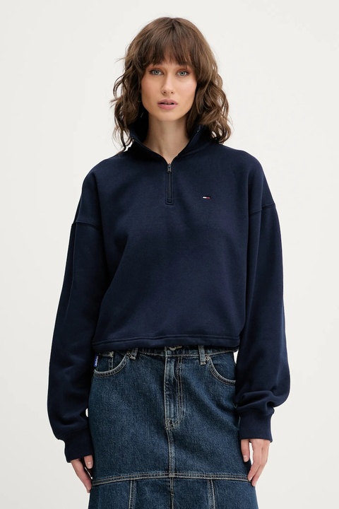 Tommy Jeans bluza damska kolor granatowy gładka DW0DW20946 - zdjęcie produktu nr 1