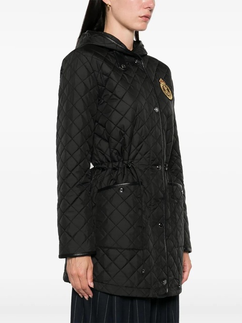 Lauren Ralph Lauren logo-patch parka coat - Black - zdjęcie produktu nr 2