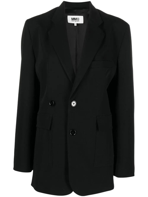 MM6 Maison Margiela single-breasted blazer - Black - zdjęcie produktu nr 1