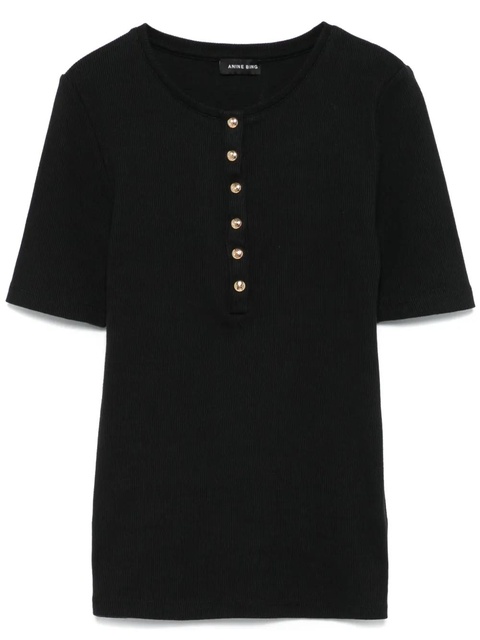 ANINE BING Alessia T-shirt - Black - zdjęcie produktu nr 1