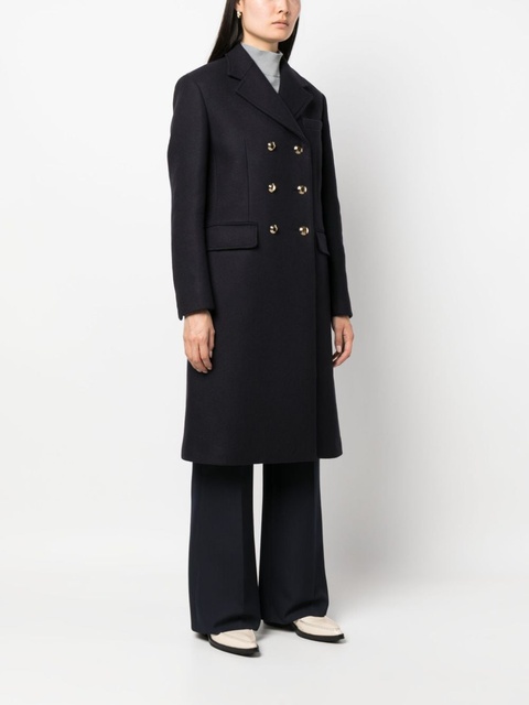 Miu Miu double-breasted wool coat - Blue - zdjęcie produktu nr 2